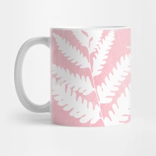 Pink Fern Leaves Nature Painting Pretty Design Mug